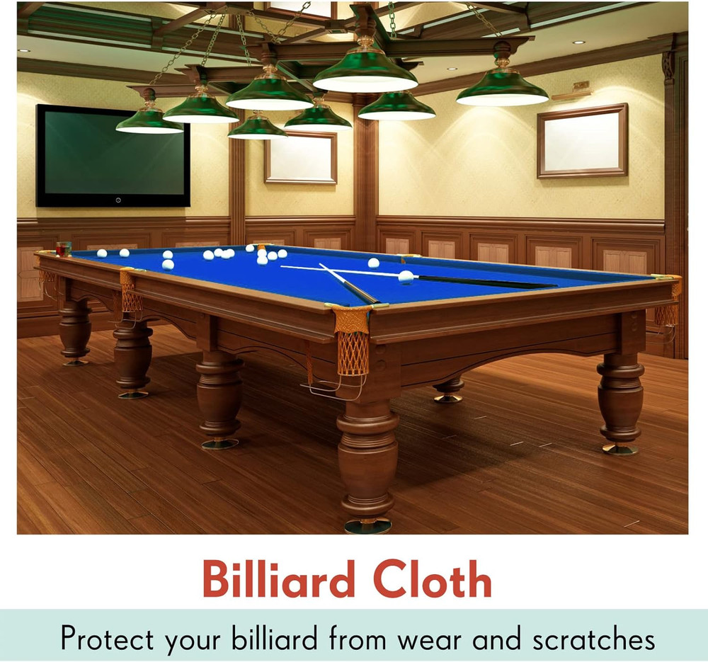 8.53Ft Billiard Cloth Pool Table Felt with 6 Pre-Cut Cloth Strips