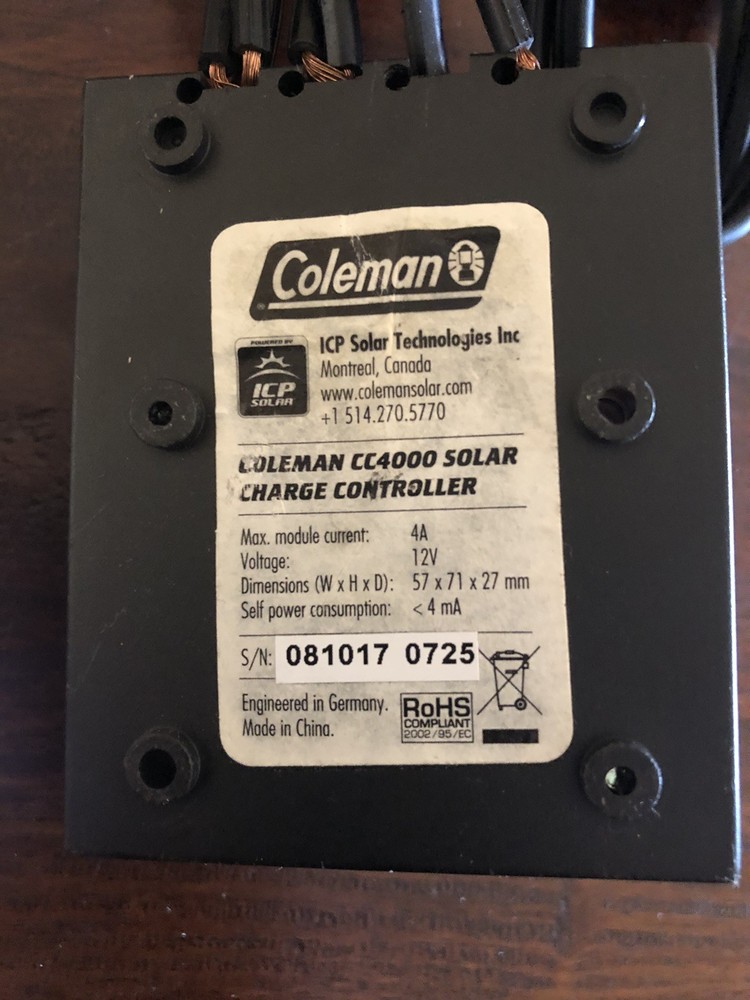 Coleman CC4000 12 Volt Solar Charge Controller