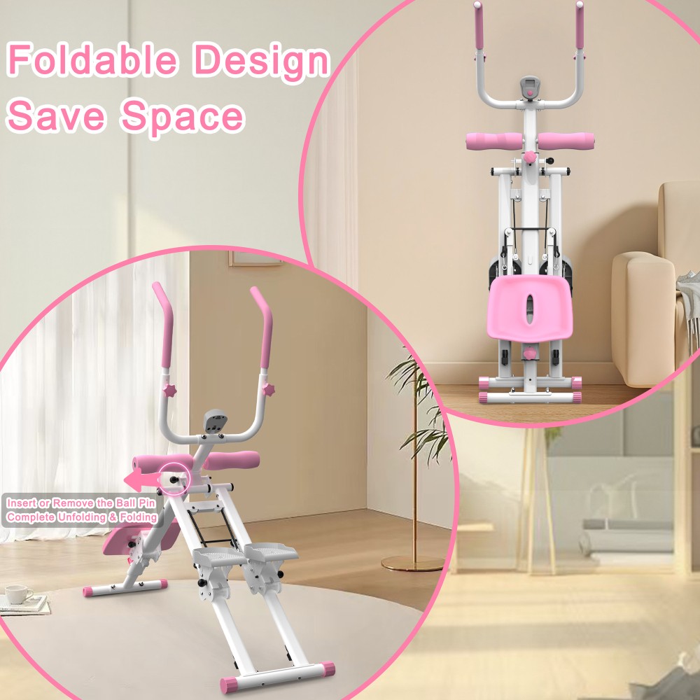 Multifunctional 2-In-1 Stair Stepper Ab Workout Machine