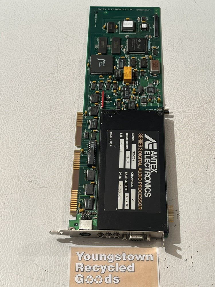 ANTEX ELECTRONICS SERIES 2 DIGITAL AUDIO PROCESSOR SX-23e 2-CHANNELS 16-BIT ISA