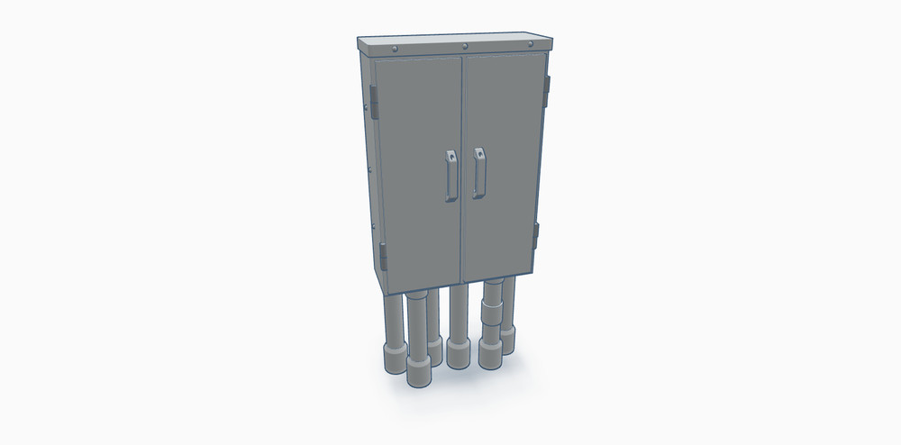Electrical Distribution / Service Panel HO, N, S and O Scales
