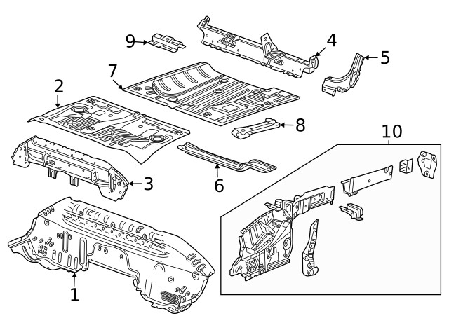 Genuine GM Lower Rail Assembly 60007830