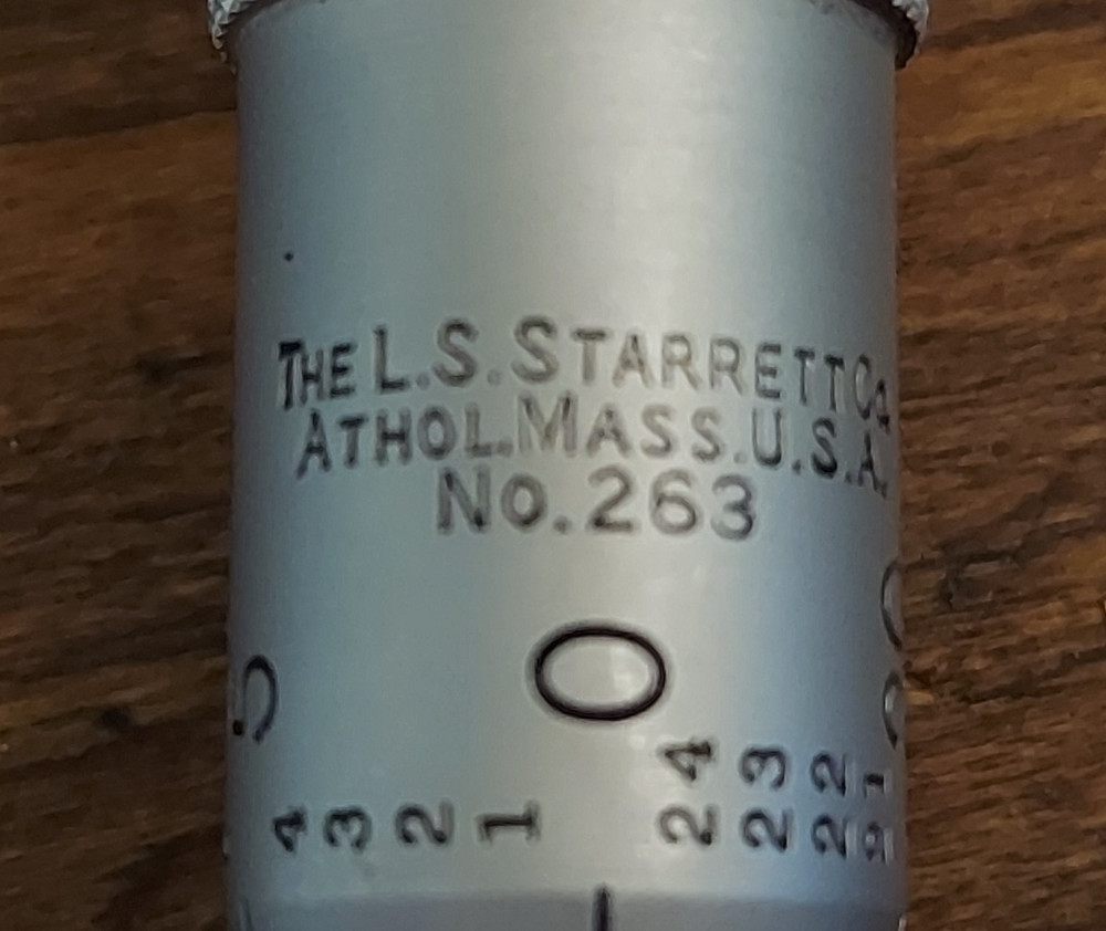 L. S. Starrett No. 263 Micrometer Head Only