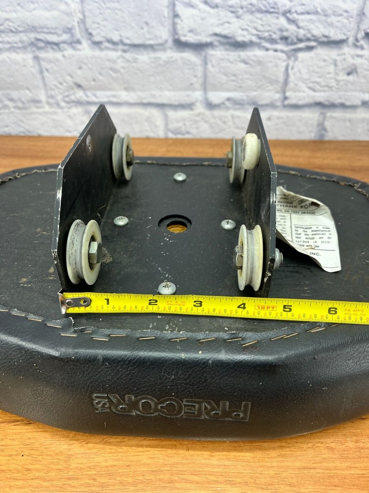 Precor 612 Rowing Machine Replacement Padded Seat (Missing 1 Roller)