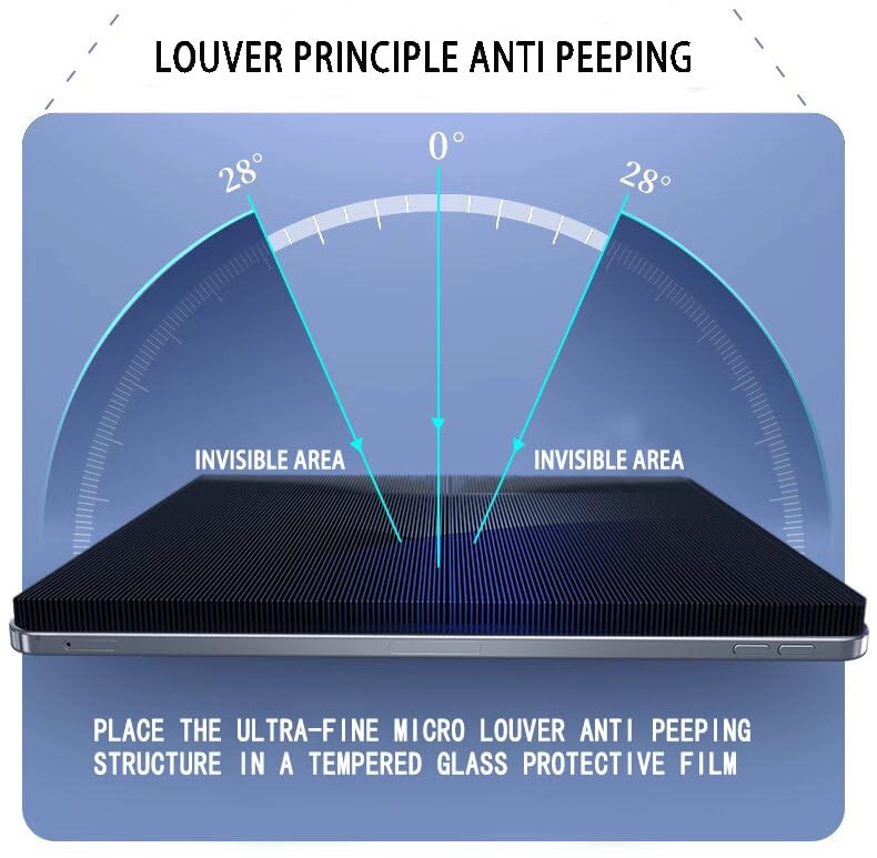 XINDERS Privacy Screen Protector for iPad 9th 8th 7th Generation hyaline