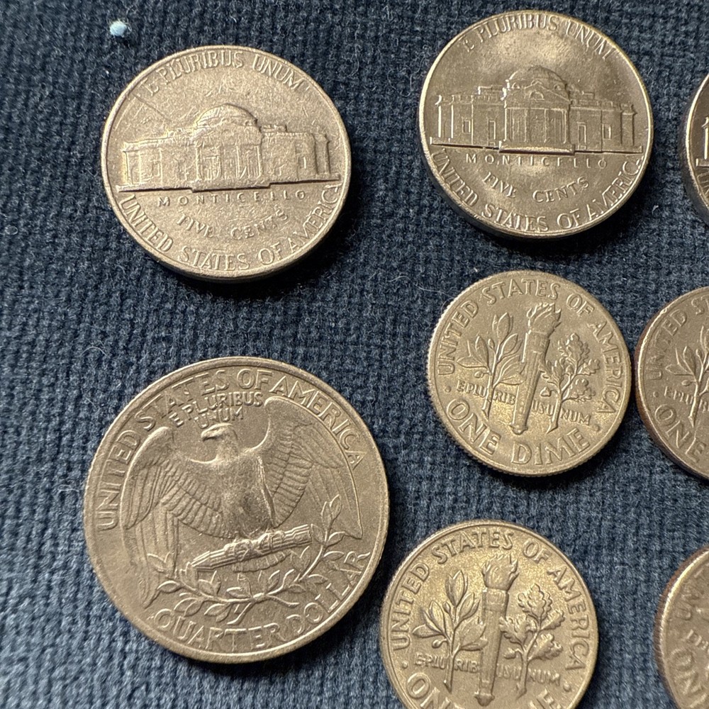 10 USA Silver Coins bundle 1966 - 1977