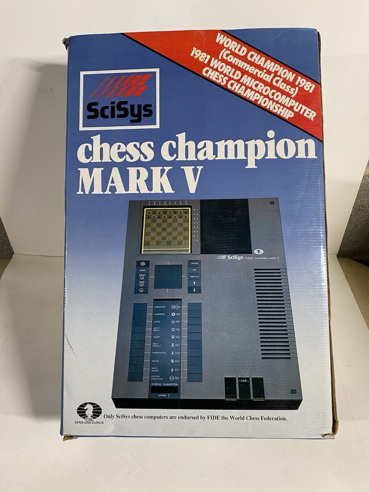 SciSys Chess Champion Mark V. World Champion 1981 Microcomputer. Working.