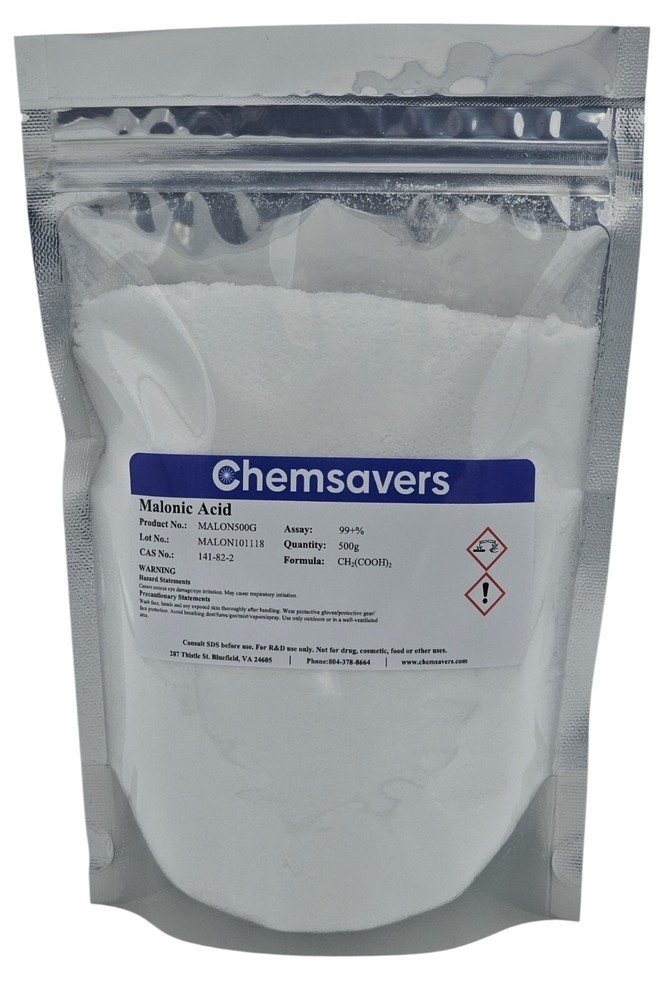 Malonic Acid, 99+%, 500g