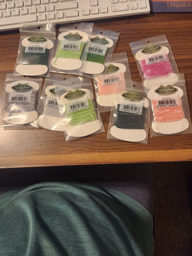 Trouts Men Enterprise Chenille Assortment 10 Pkg for Fly Tying