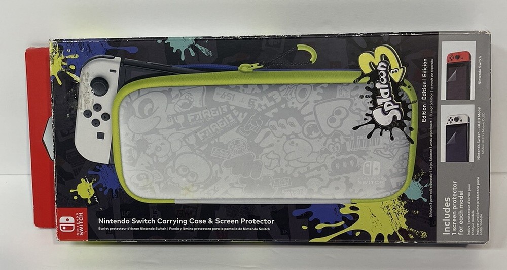 Splatoon 3 Nintendo Switch Carrying Case & Screen Protector