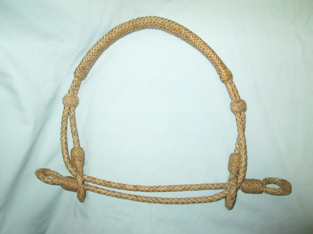 Indian Hackamore -- All Rawhide 2 options:  Regular or Large Size