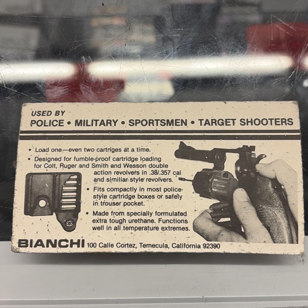 Bianchi Speed Strips Loading Device For .38, .357, 9mm Caliber Rounds Pair 20054