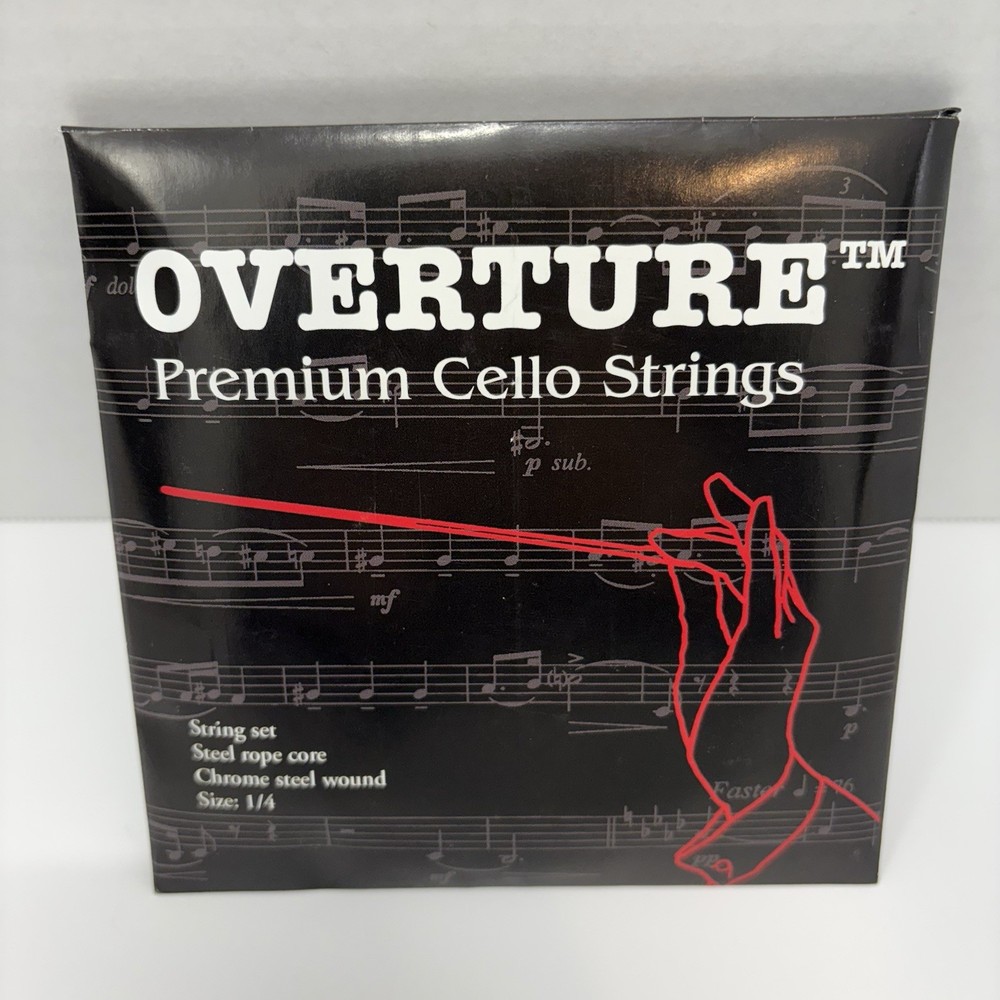 Overture Premium Cello Strings - Size 1/4 - Full Set