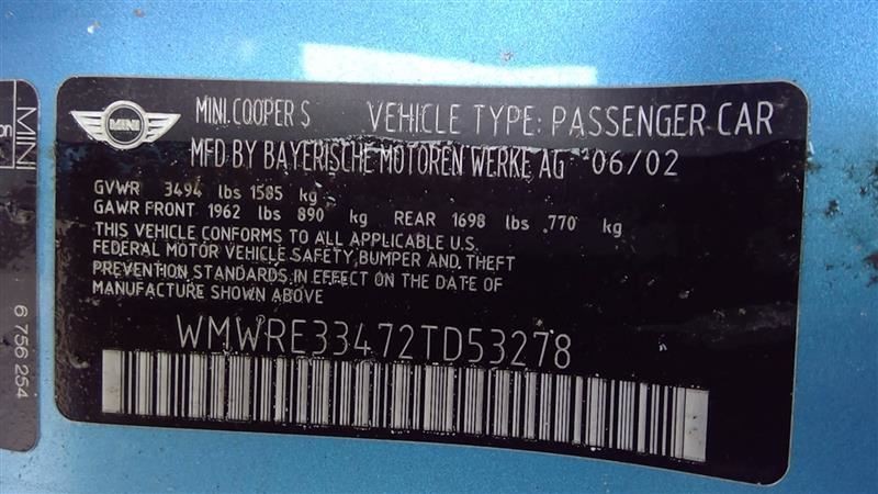 Engine ECM Electronic Control Module 1.6L Fits 02-04 MINI COOPER 400481