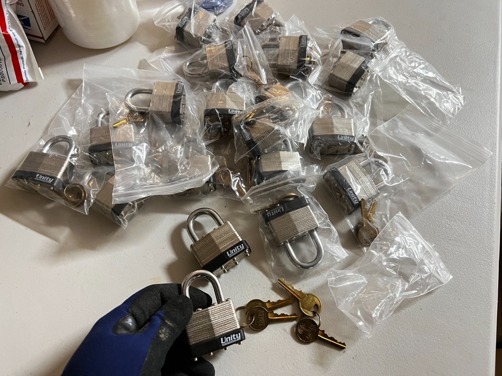 50pcs Keyed Alike padlock, laminated padlock 45mm