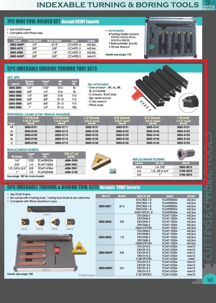 3/8" AR6 INDEXABLE CARBIDE TURNING TOOL (2003-0111)