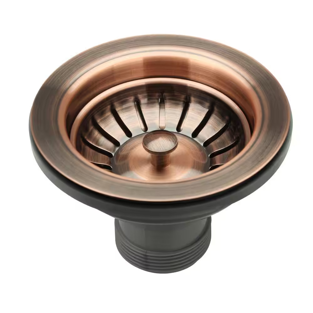 Antique Copper Stopper Kitchen Sink Drain