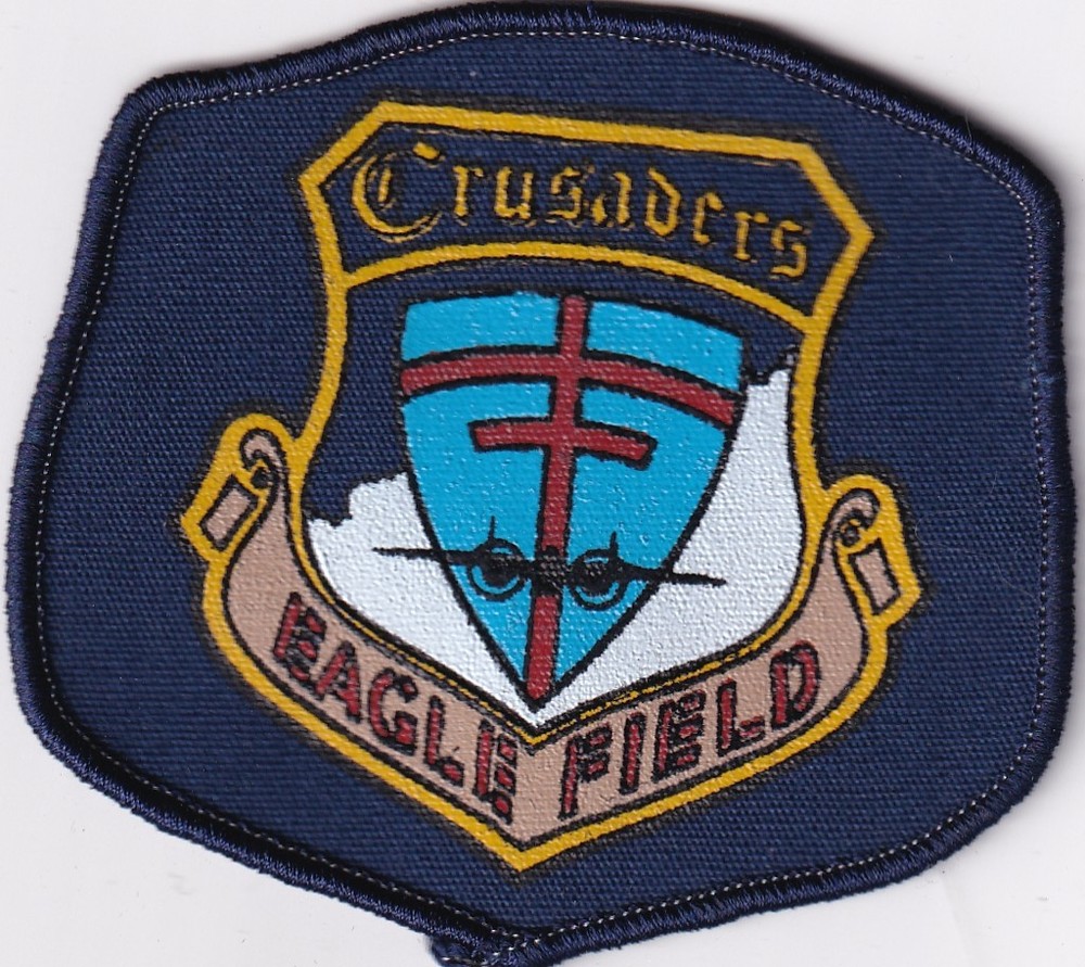 Crusaders Eagle Field patch silkscreen US made 1970s-1980