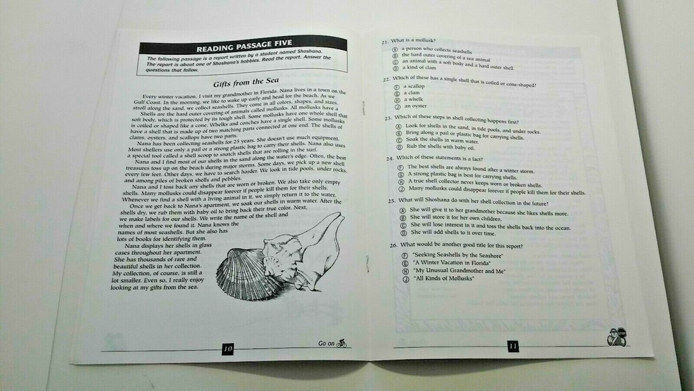 Reading Comprehension Practice Mastery +Tips for Answering Questions 4th Grade 4
