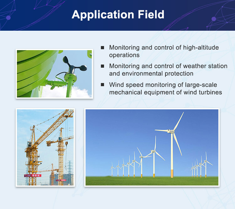 Digital Anemometer Sensor Flow Tester Meter for Meteorological Forecasts