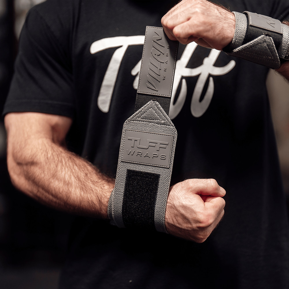 24" Villain Wrist Wraps - Solid Gray
