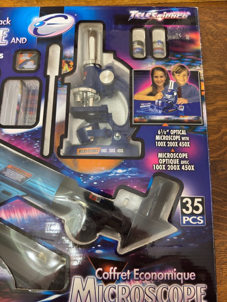 Micro Science Value Pack Microscope And Telescope With Safe Accessories 35 pcs