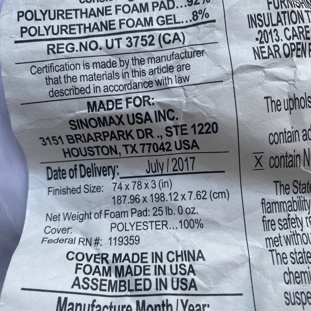 king mattress protector 74x78x3