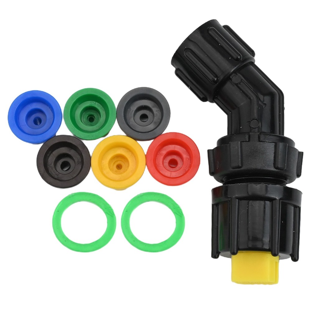 Compact Electric Sprayer Head Featuring 6 Adjustable Nozzle Tips for Gardens