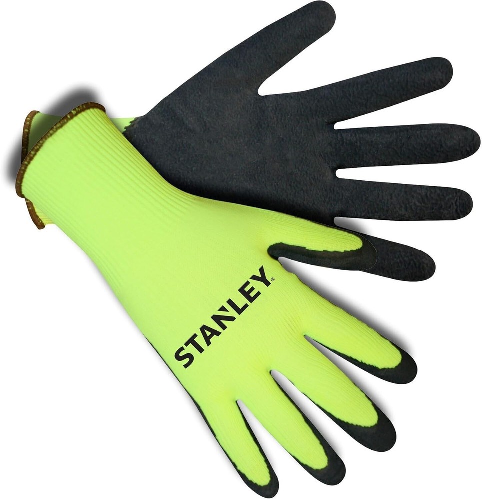 Stanley Foam Latex Gloves Work LARGE Paint Masonry Construction