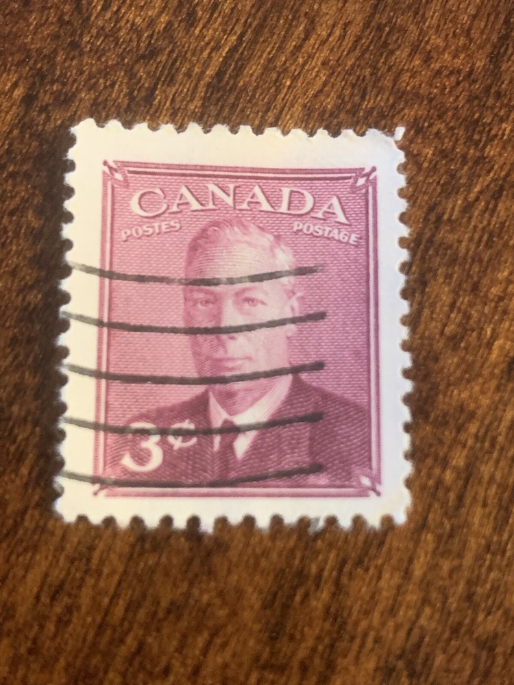 Canada King And Queen 1 Cent, 3 Cent, And 5 Cent Stamps
