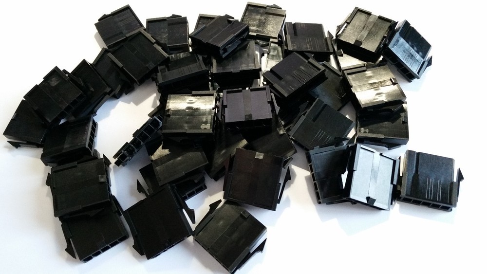 5 pin black Male EPS connector for computer cables (multiple quantities)