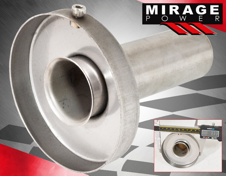Universal 4" Exhaust Muffler Baffle Tip Silencer Header Cat Back Piping System
