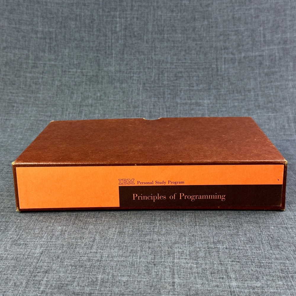 1961 IBM Principles of Programming 12 Book Set Personal Study Program Vintage