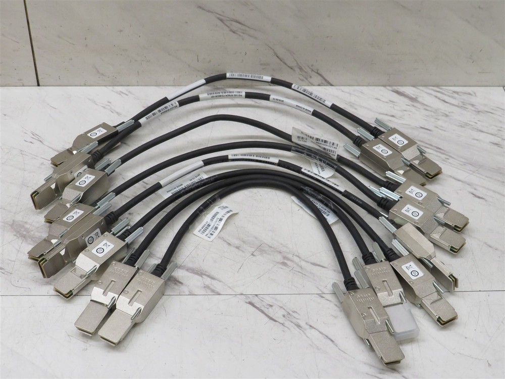 8x Genuine Cisco STACK-T2-50CM Stackwise Stacking Cable 50CM