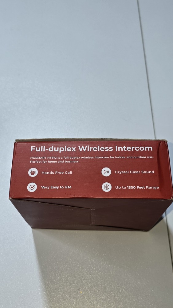 HO-Smart Pro 2-Way Talk Full Duplex Wireless Intercom System 2-Sets 1300Ft Range