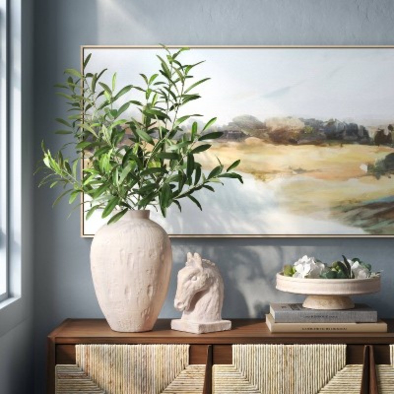 Artificial Olive Stem Leaf Sprays