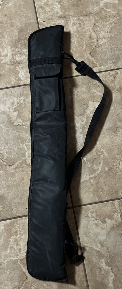 Cue Stick Case - Single Deluxe Black Nylon