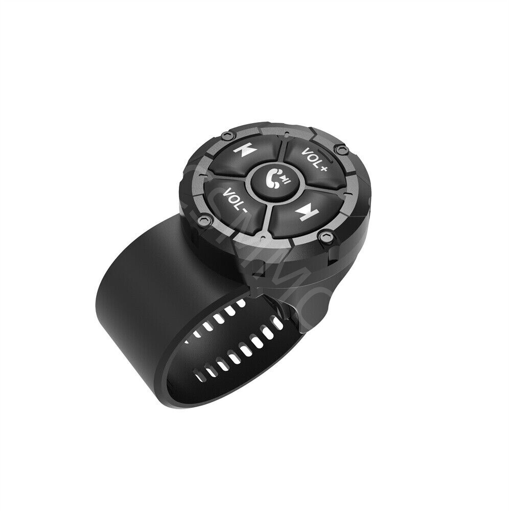 Motorcycle BT Wireless Remote Control Button Media Controller Handlebar Mount