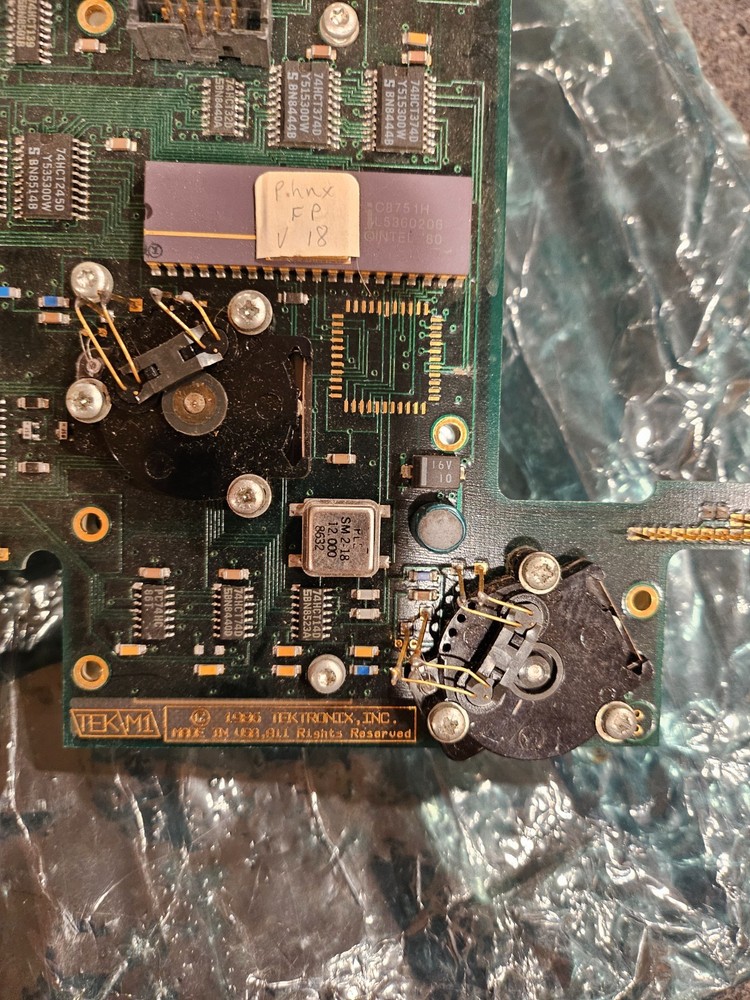 Tektronix 2780 Series Spectrum Analyzer Front Panel / encoder PARTS NOT WORKING