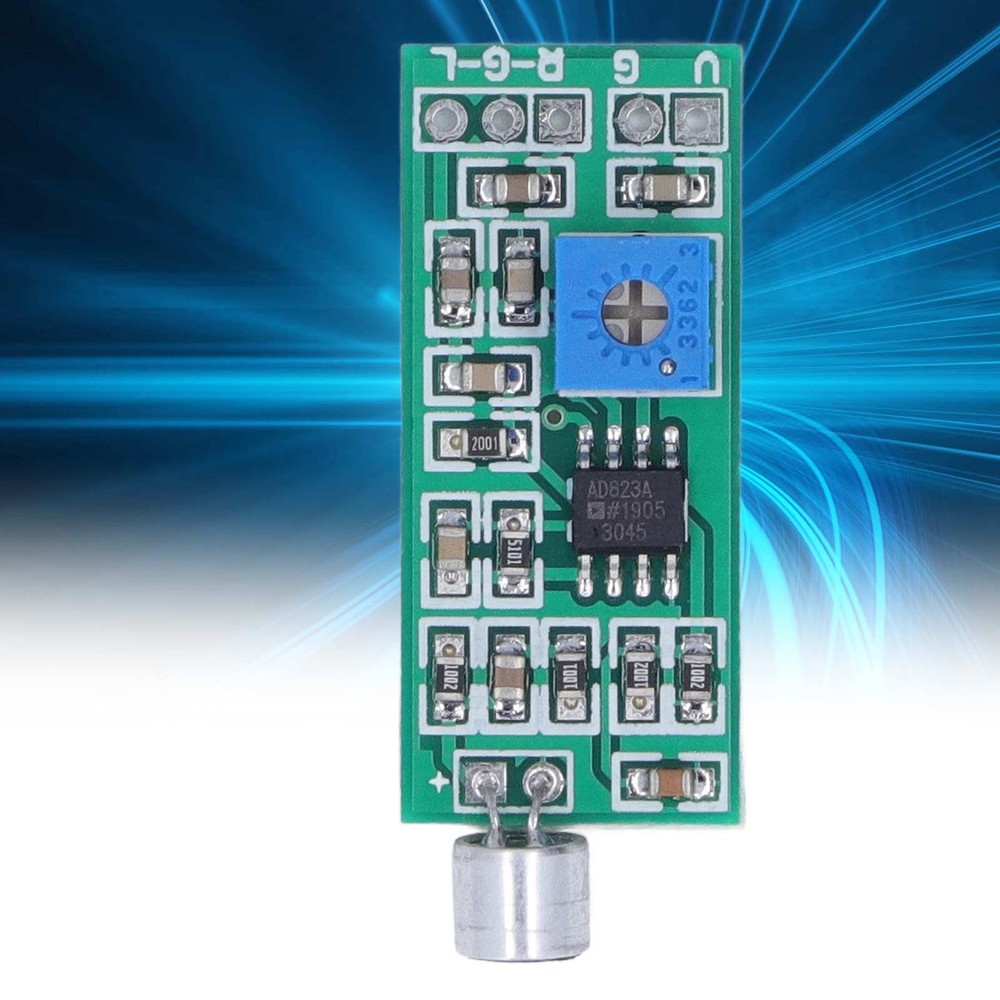 Microphone Pickup Module Dual Channel Output Adjustable Gain Amplifier Board For