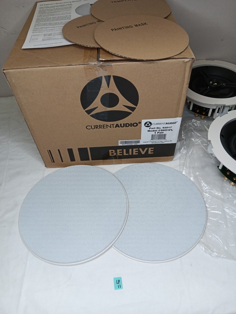 Current Audio CS651FL Low Profile In-Ceiling Pt No. 92017 (PAIR)