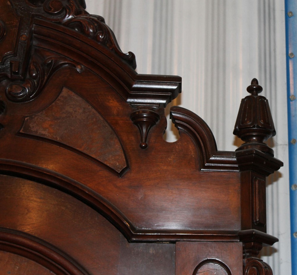American Victorian Walnut Armoire Wardrobe