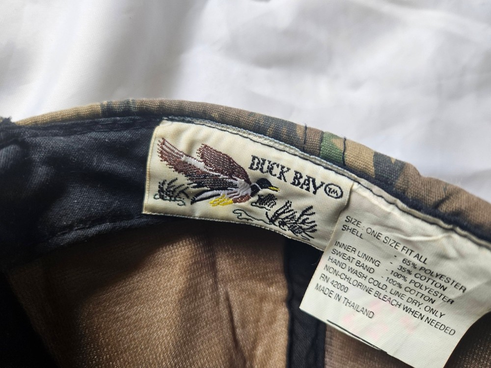 Trebark hunting camo hat adjustable cap ballcap - duck bay