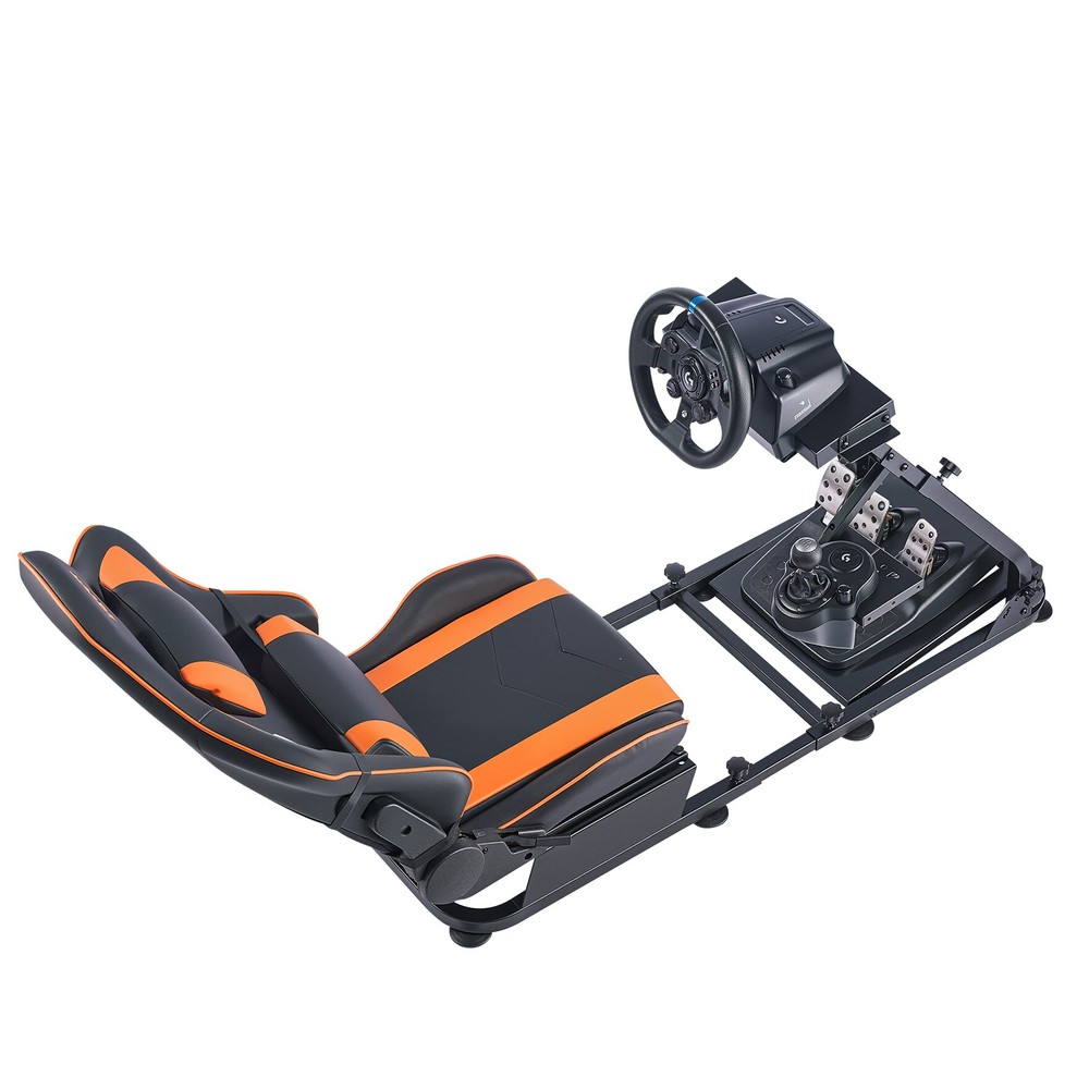 VEVOR Racing Simulator Cockpit Wheel Stand Fit Logitech Thrustmaster CSR Pedals