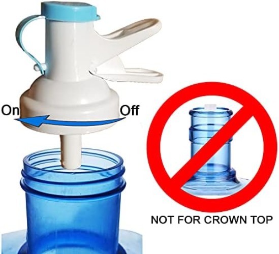 Water Dispenser Valve * 2-Pack * Fits 50mm THREADED TOP ONLY! 3 or 5 Gallon B...