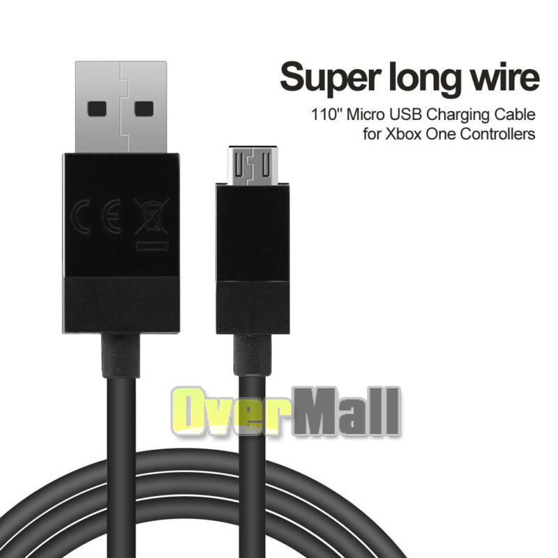 For Microsoft Xbox Play & Charge Rechargeable Controller Micro-USB Cable Kit