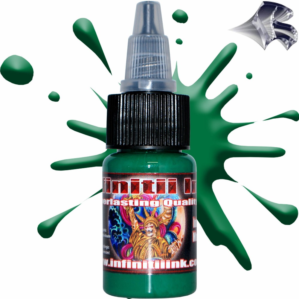 Infinitii Mula Green Tattoo Ink 1/2 oz