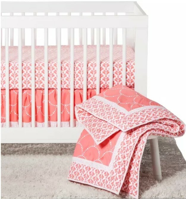 Trend Lab 3pc Crib Bedding Set - Shell