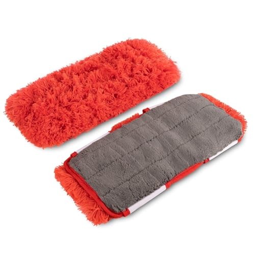 Reversible Double Sided Swiffer Compatible Mop Head | Microfiber Replacement