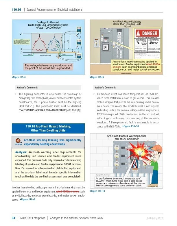 2026 Mike Holt's Changes to the National Electrical Code Textbook